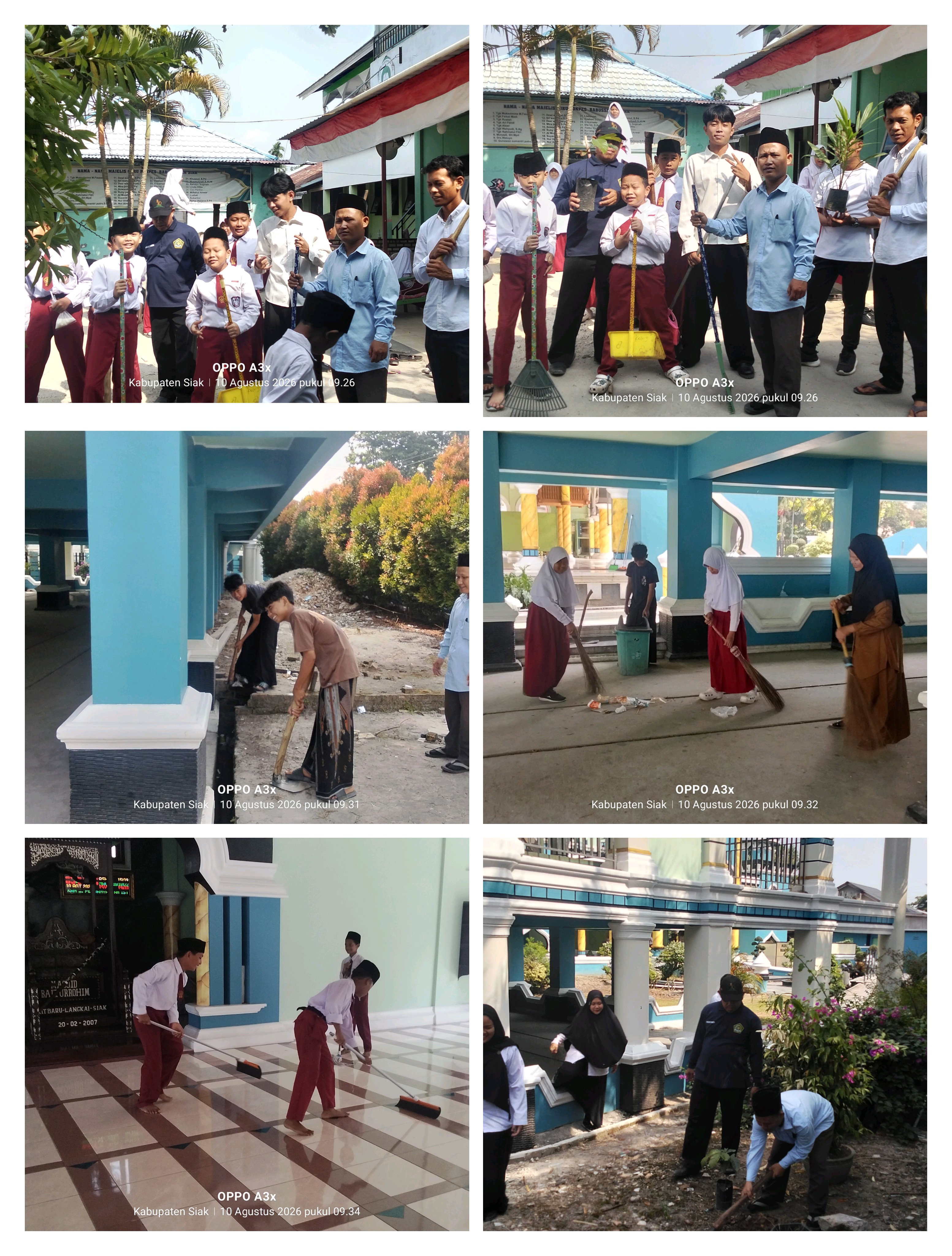 Dokumentasi kegiatan Bersih2 rumah ibadah